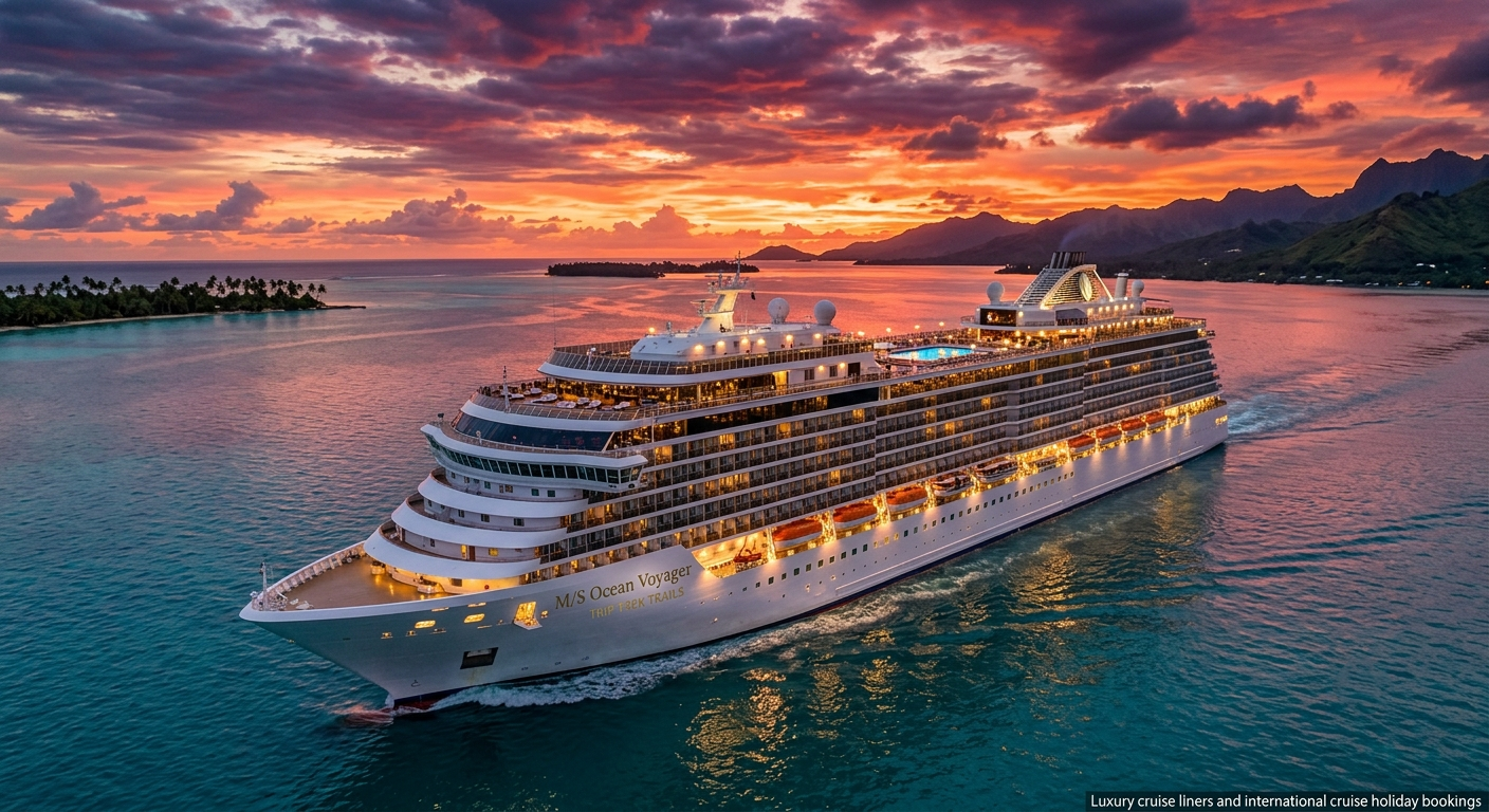 Luxury cruise liners and international cruise holiday bookings