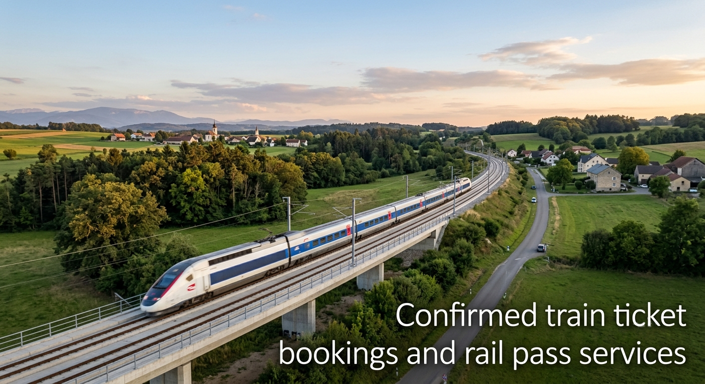 Confirmed train ticket bookings and rail pass services