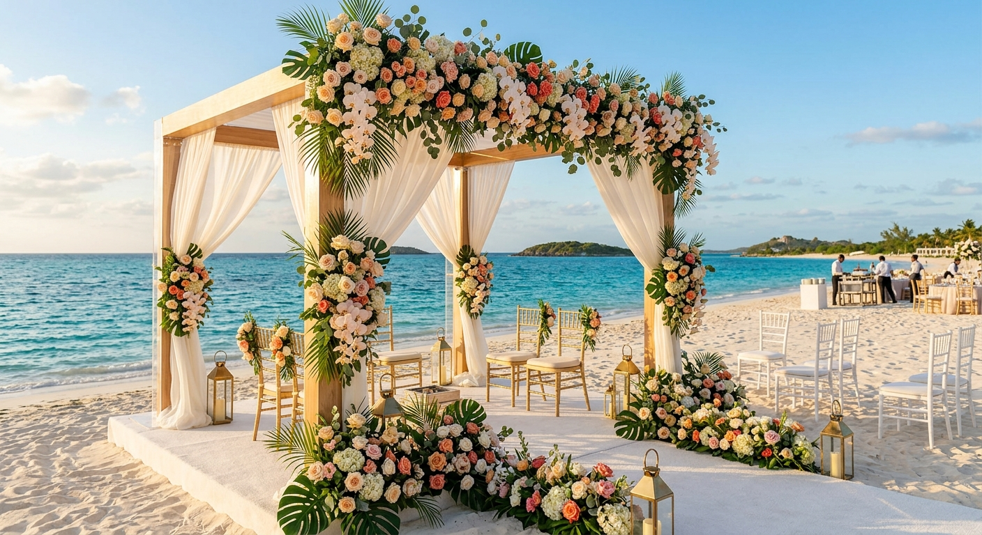 Destination wedding travel planning and hospitality management